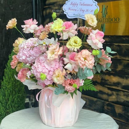 Hydrangea Flower Basket